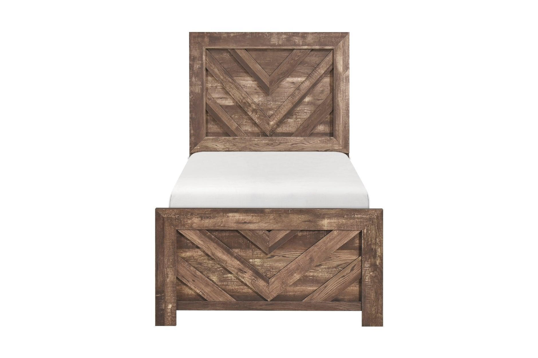 Corbin Rustic Brown Panel Bedroom Set