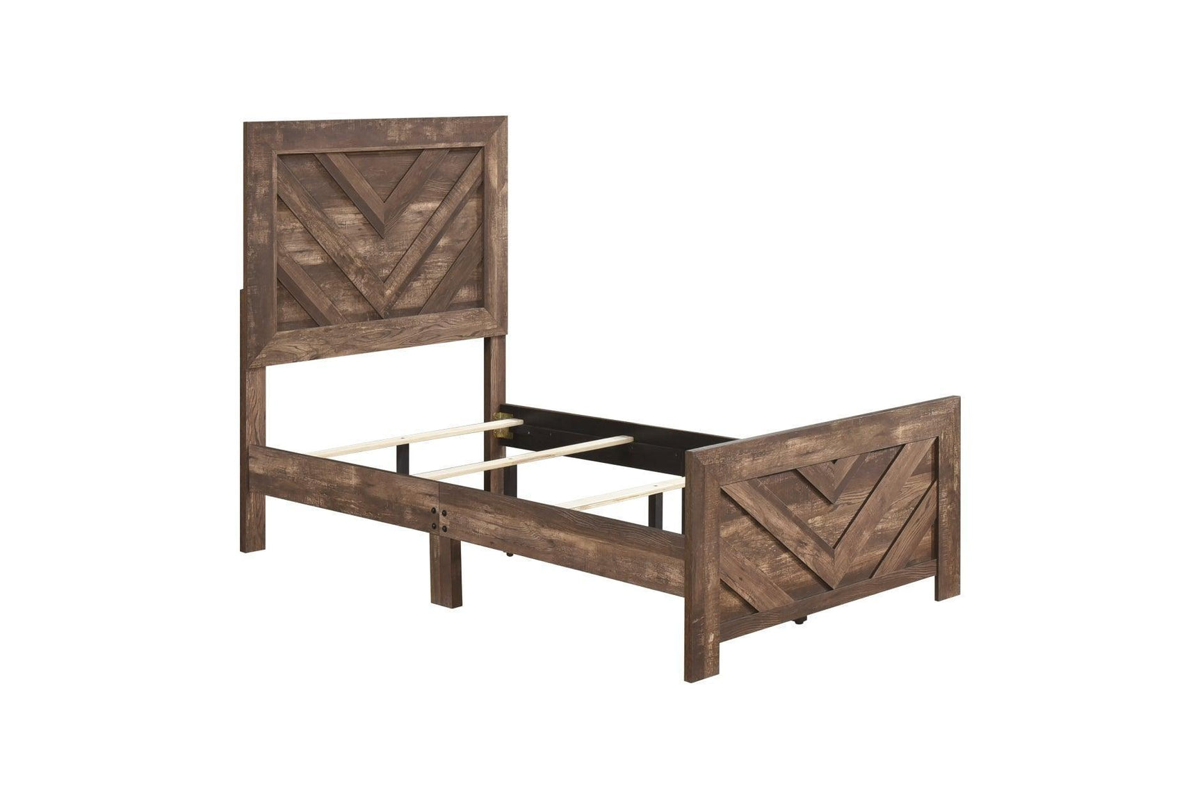 Corbin Rustic Brown Panel Bedroom Set