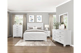 Corbin Rustic White Panel Bedroom Set