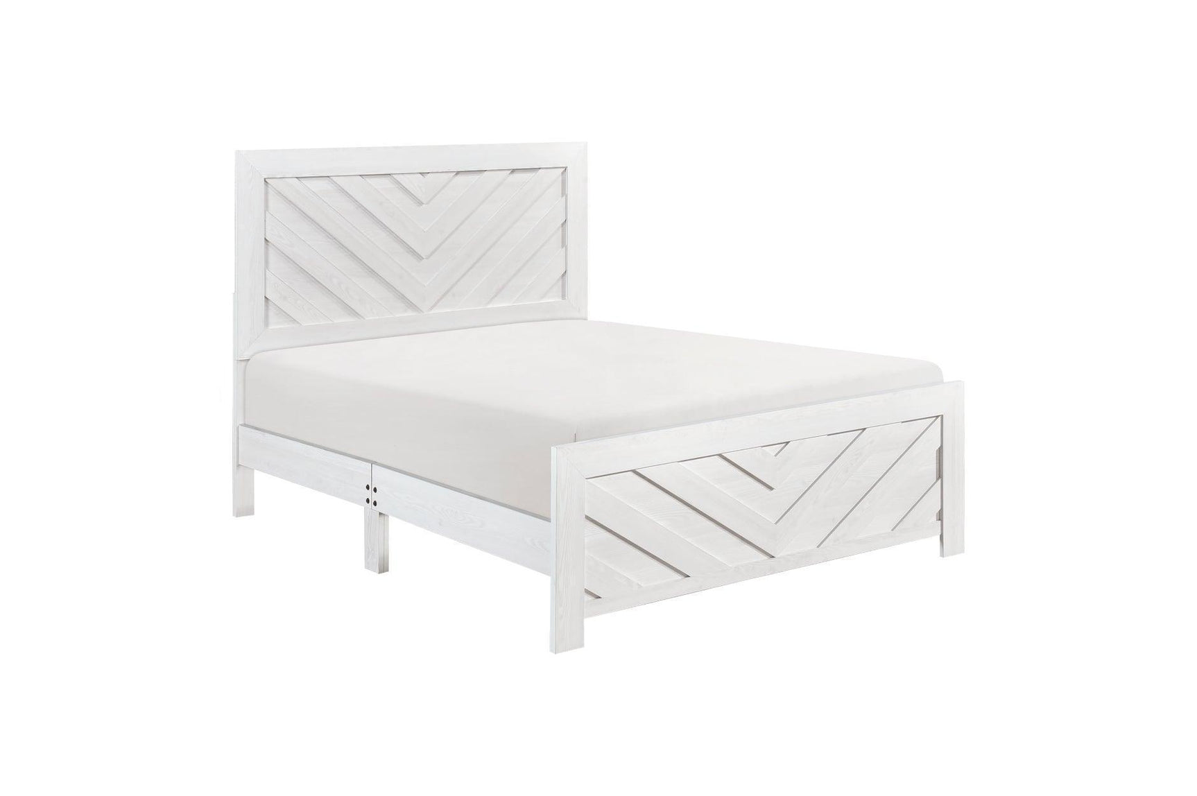 Corbin Rustic White Panel Bedroom Set