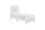 Corbin Rustic White Panel Bedroom Set