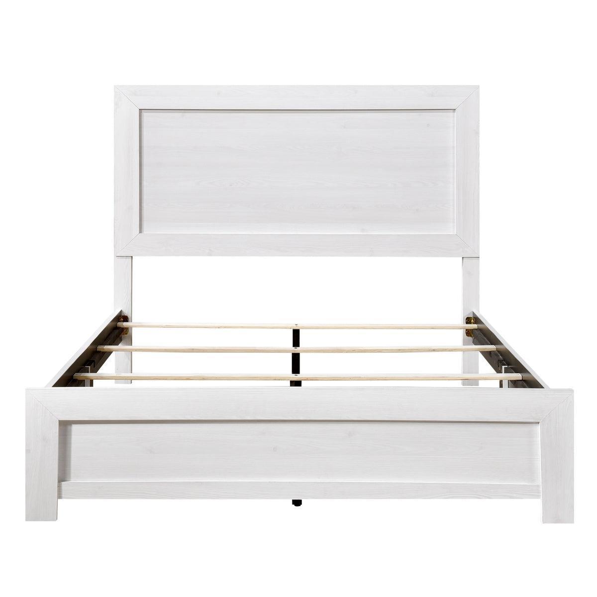 Tereza White Panel Queen Bed
