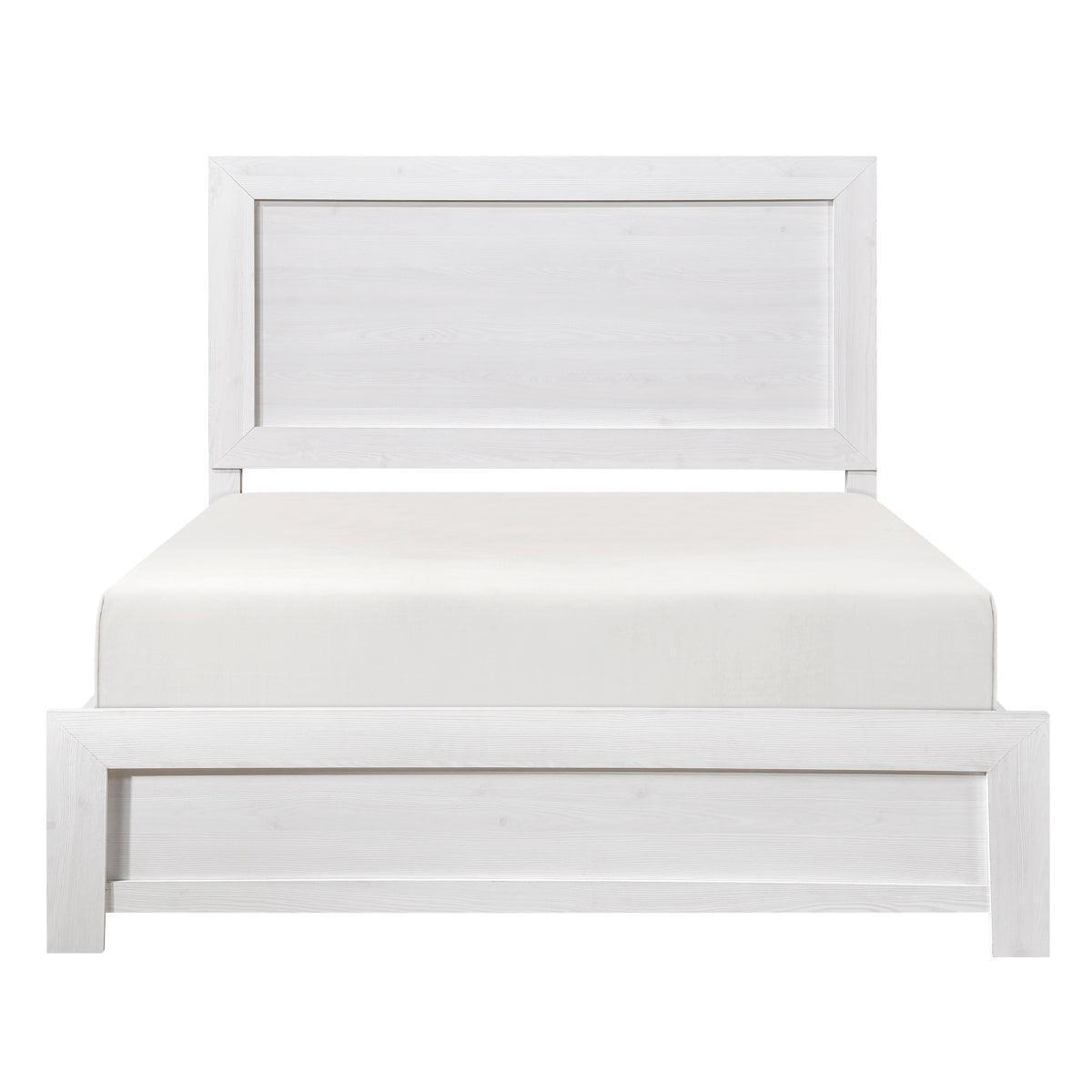 Tereza White Panel Full Bed