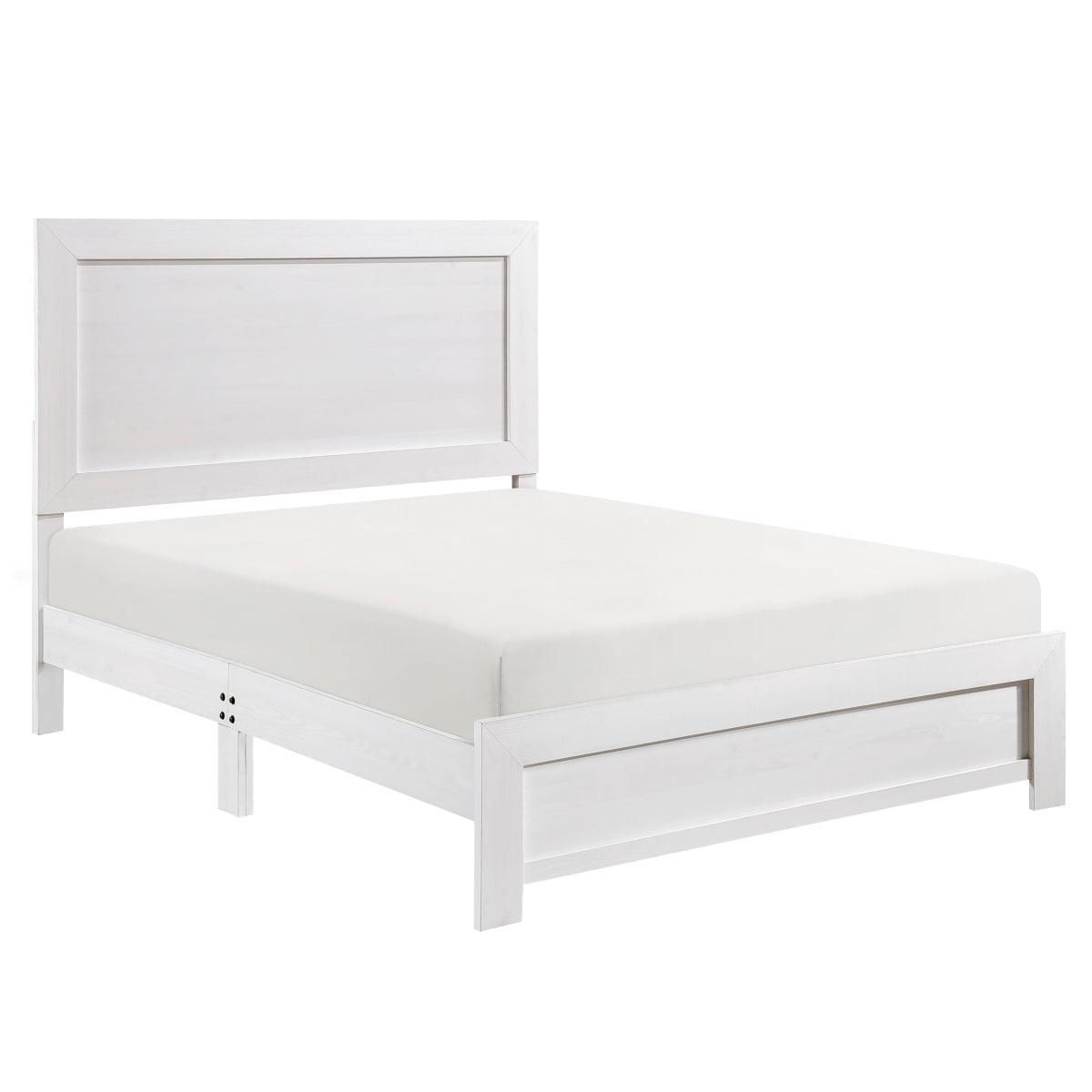 Tereza White Panel King Bed