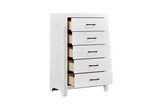 Corbin Rustic White Panel Bedroom Set