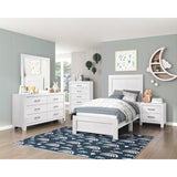 Corbin White Panel Twin Bed