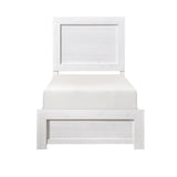 Corbin White Panel Twin Bed