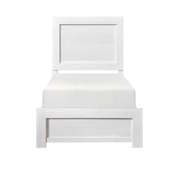 Corbin White Panel Twin Bed