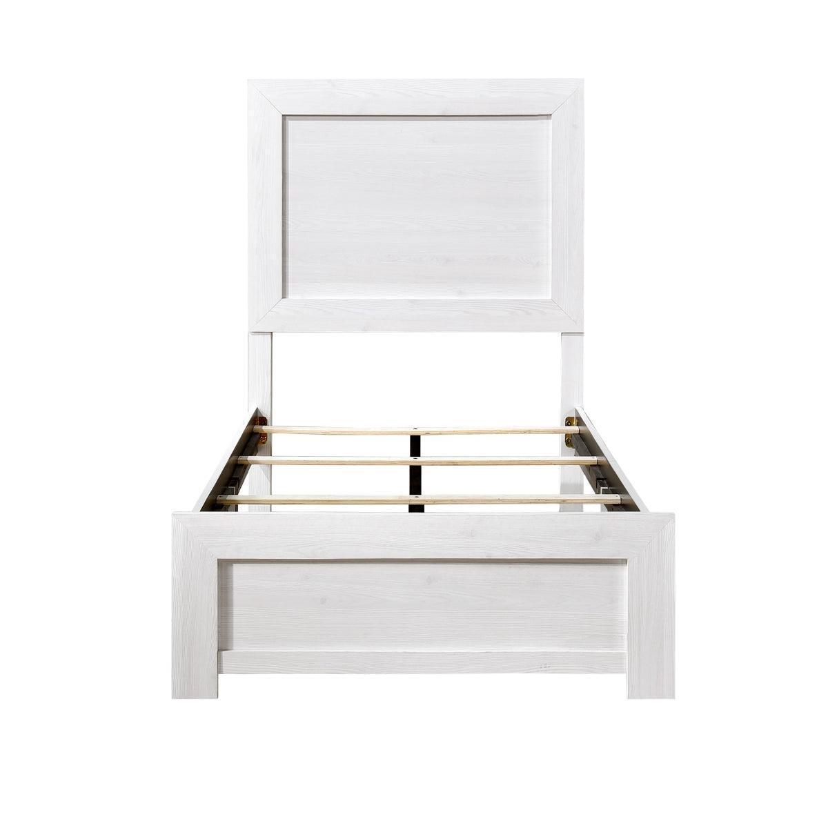 Corbin White Panel Twin Bed