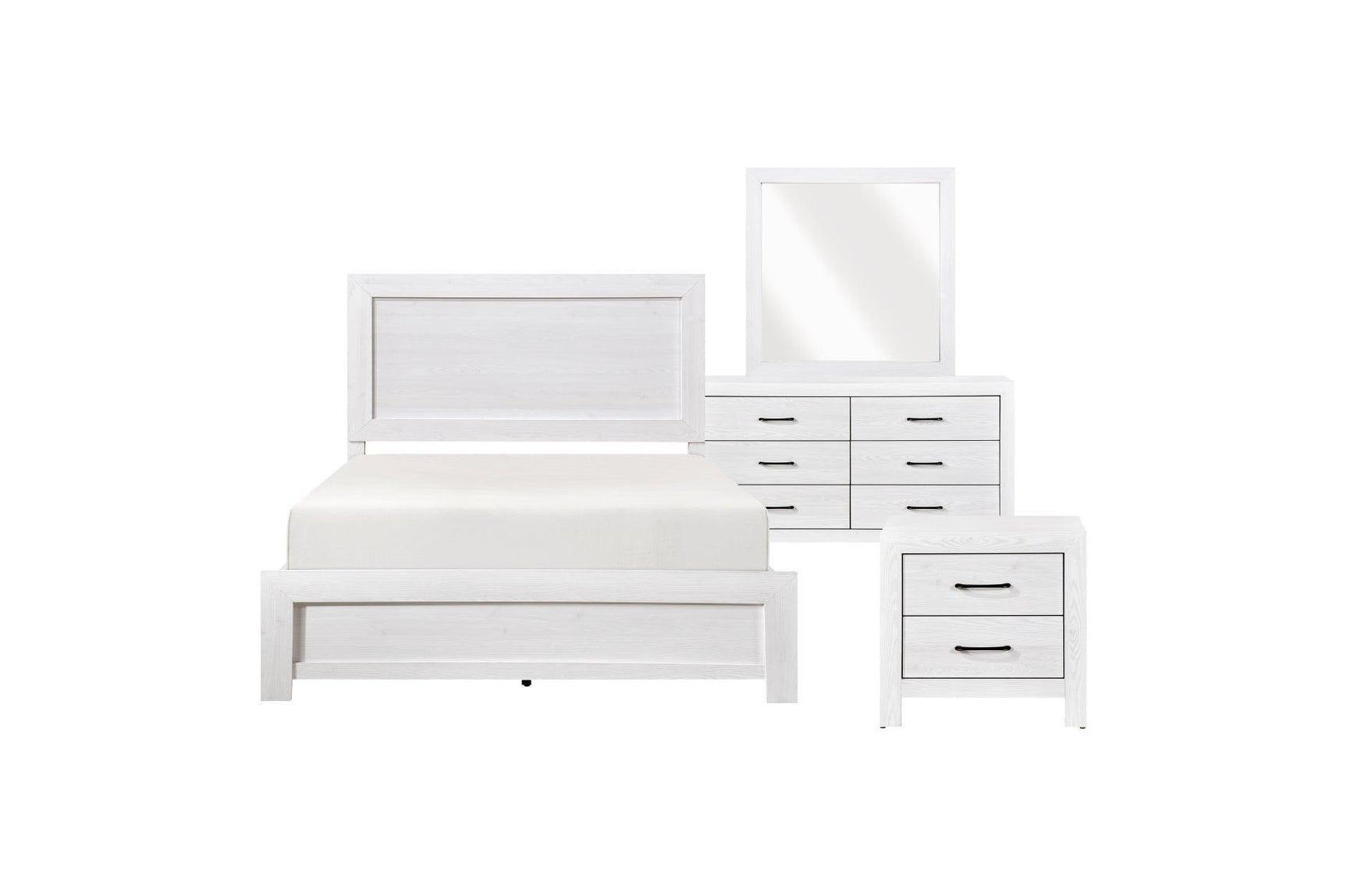 Corbin White Panel Bedroom Set