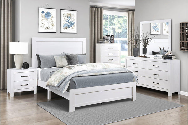 Corbin White Panel Bedroom Set