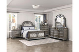 Bennington Gray Upholstered Tufted Panel Bedroom Set