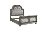 Bennington Gray Upholstered Tufted Panel Bedroom Set
