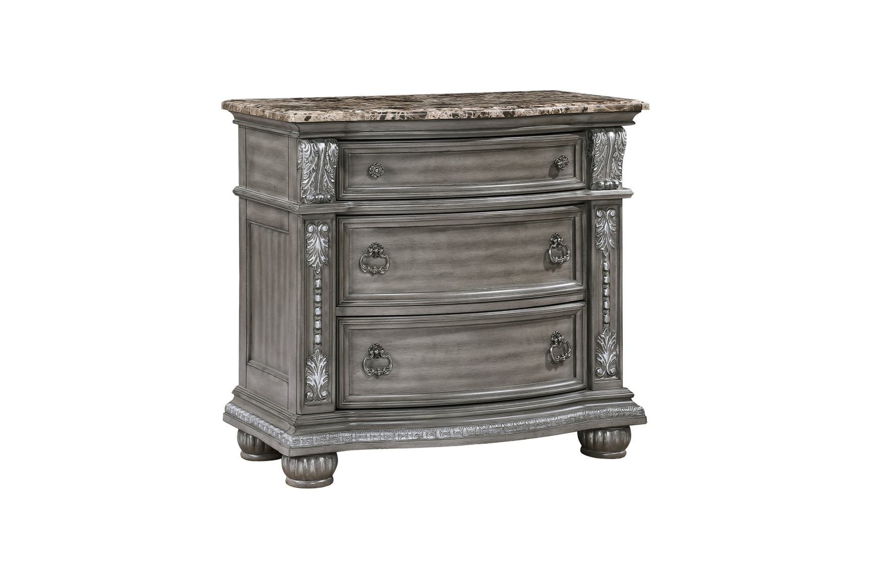 Bennington Gray Upholstered Tufted Panel Bedroom Set