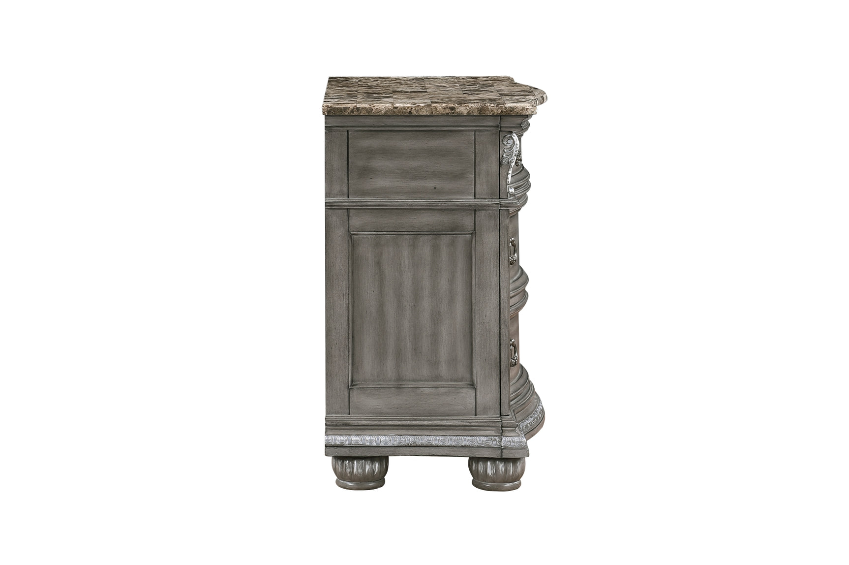 Bennington Gray Upholstered Tufted Panel Bedroom Set
