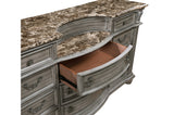 Bennington Gray Upholstered Tufted Panel Bedroom Set