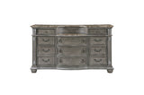Bennington Gray Upholstered Tufted Panel Bedroom Set