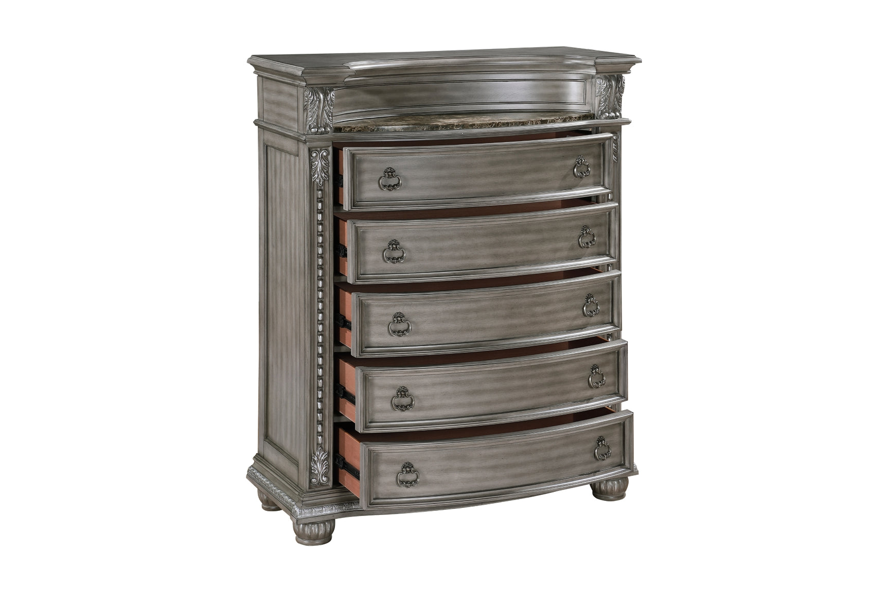 Bennington Gray Upholstered Tufted Panel Bedroom Set