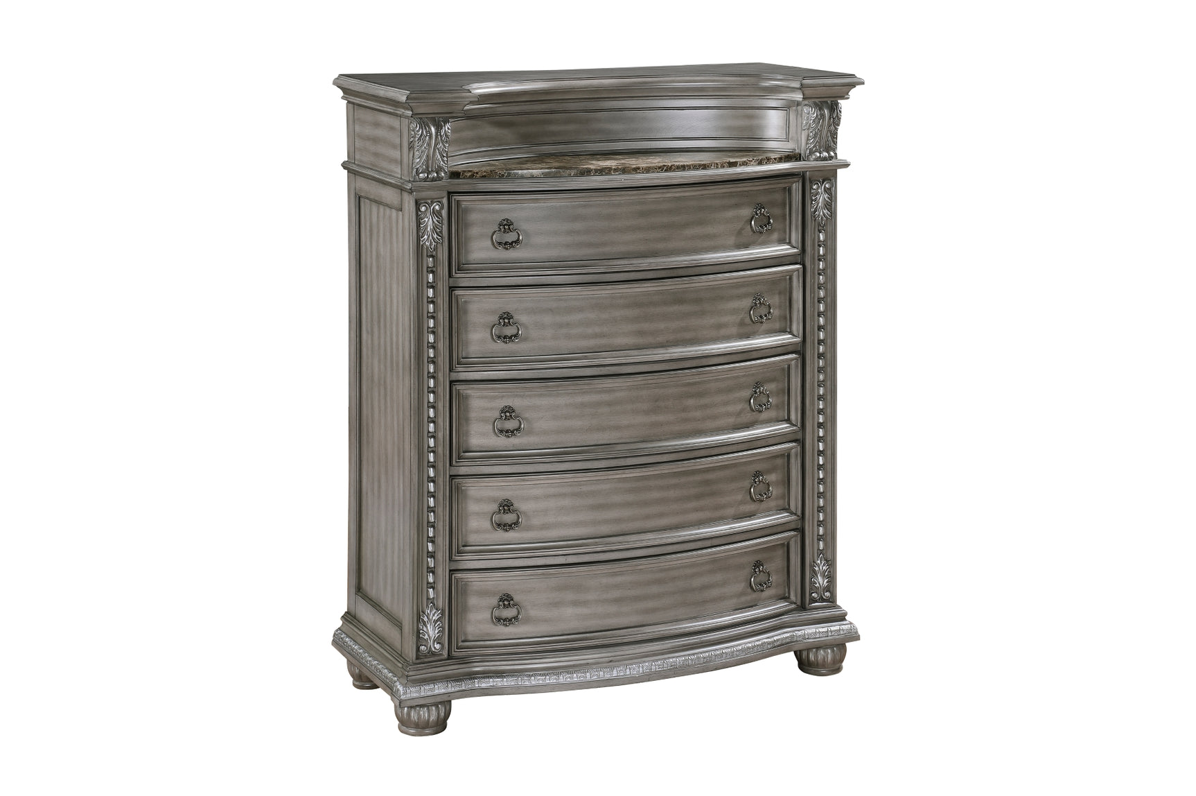 Bennington Gray Upholstered Tufted Panel Bedroom Set