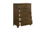 Sullivan Dark Brown Bookcase Storage Platform Bedroom Set