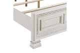 Theodora Pearl White Upholstered Tufted Panel Bedroom Set