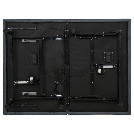 Weston Queen Dual-Motor Massage Adjustable Bed Base in Black and Grey — product image 10