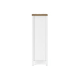 Kerisden White/Brown Chest of Drawers — side view
