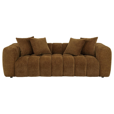 Lazaro Fabric Upholstered Wide Channel Sofa Bronze — product image 3