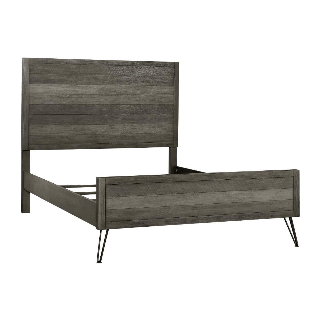 Urbanite 3 Tone Gray Panel Queen Bed