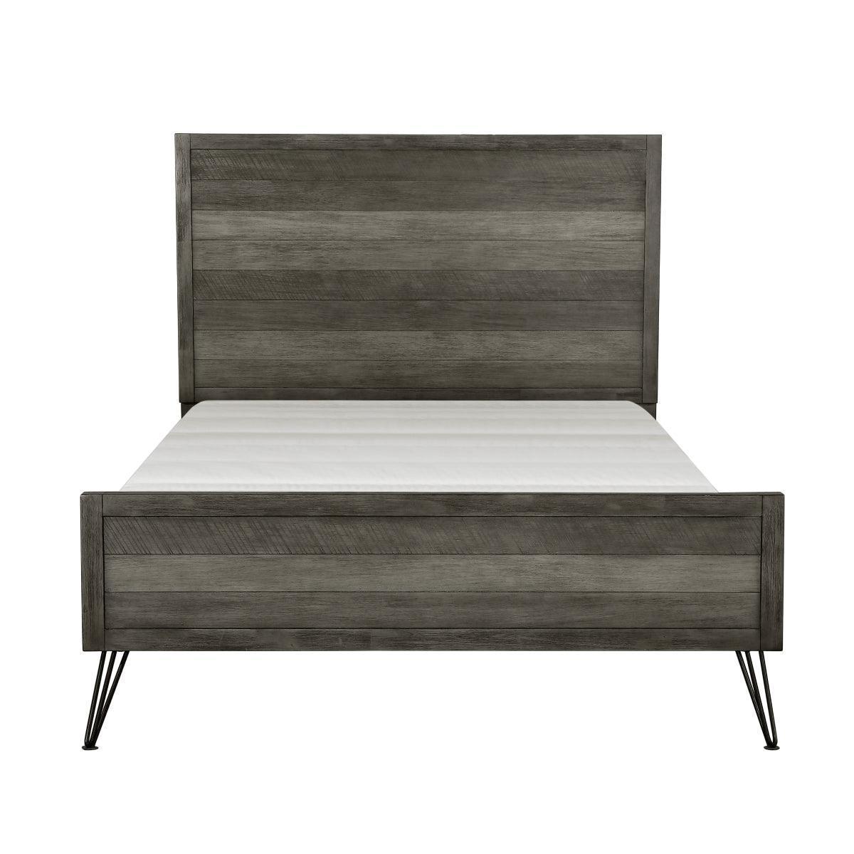 Urbanite 3 Tone Gray Panel Queen Bed
