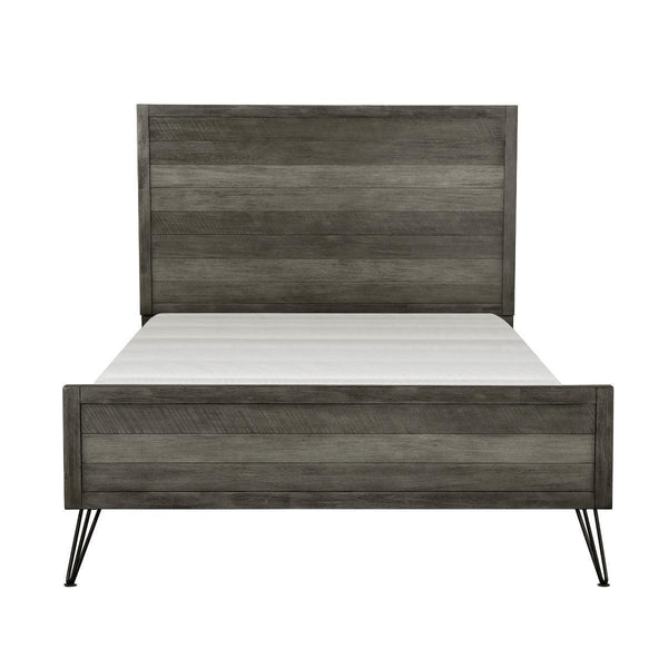 Urbanite 3 Tone Gray Panel Queen Bed