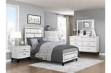 Davi White Panel Bedroom Set