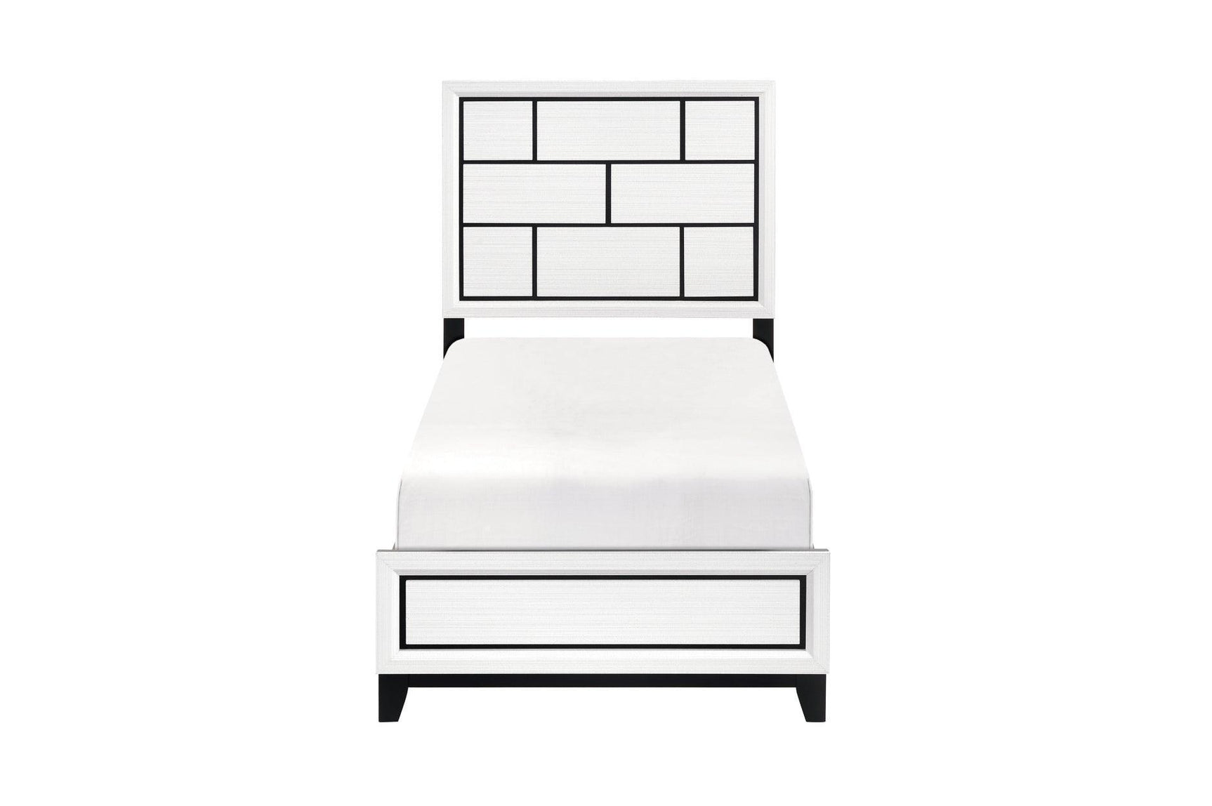 Davi White Panel Bedroom Set