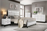 Davi White Panel Bedroom Set