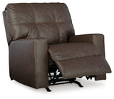 Barlin Mills Umber Faux Leather Recliner