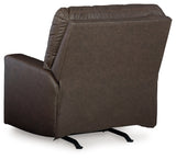 Barlin Mills Umber Faux Leather Recliner