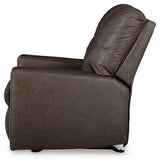 Barlin Mills Umber Faux Leather Recliner