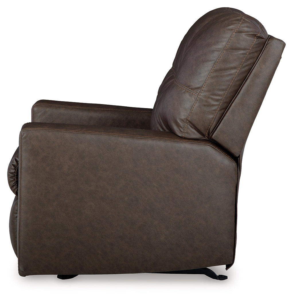 Barlin Mills Umber Faux Leather Recliner