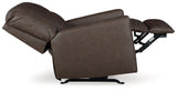Barlin Mills Umber Faux Leather Recliner