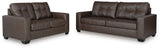Barlin Umber Mills Sofa and Loveseat