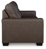 Barlin Mills Umber Faux Leather Sofa