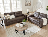 Barlin Umber Mills Sofa and Loveseat