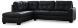 Barlin Mills Carbon Faux Leather 2-Piece Sectional with Chaise