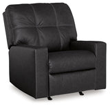 Barlin Mills Carbon Faux Leather Recliner