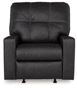 Barlin Mills Carbon Faux Leather Recliner