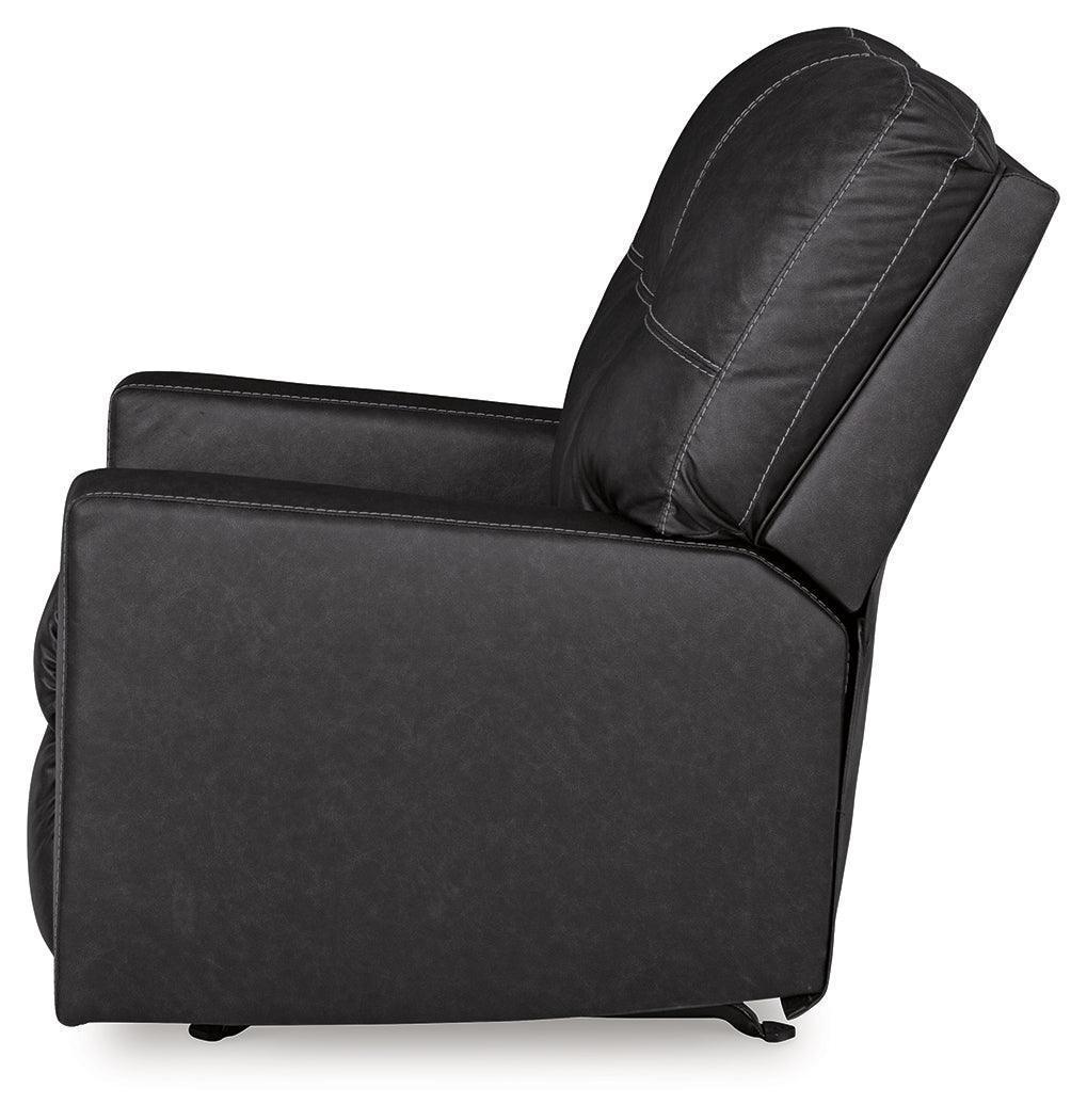 Barlin Mills Carbon Faux Leather Recliner