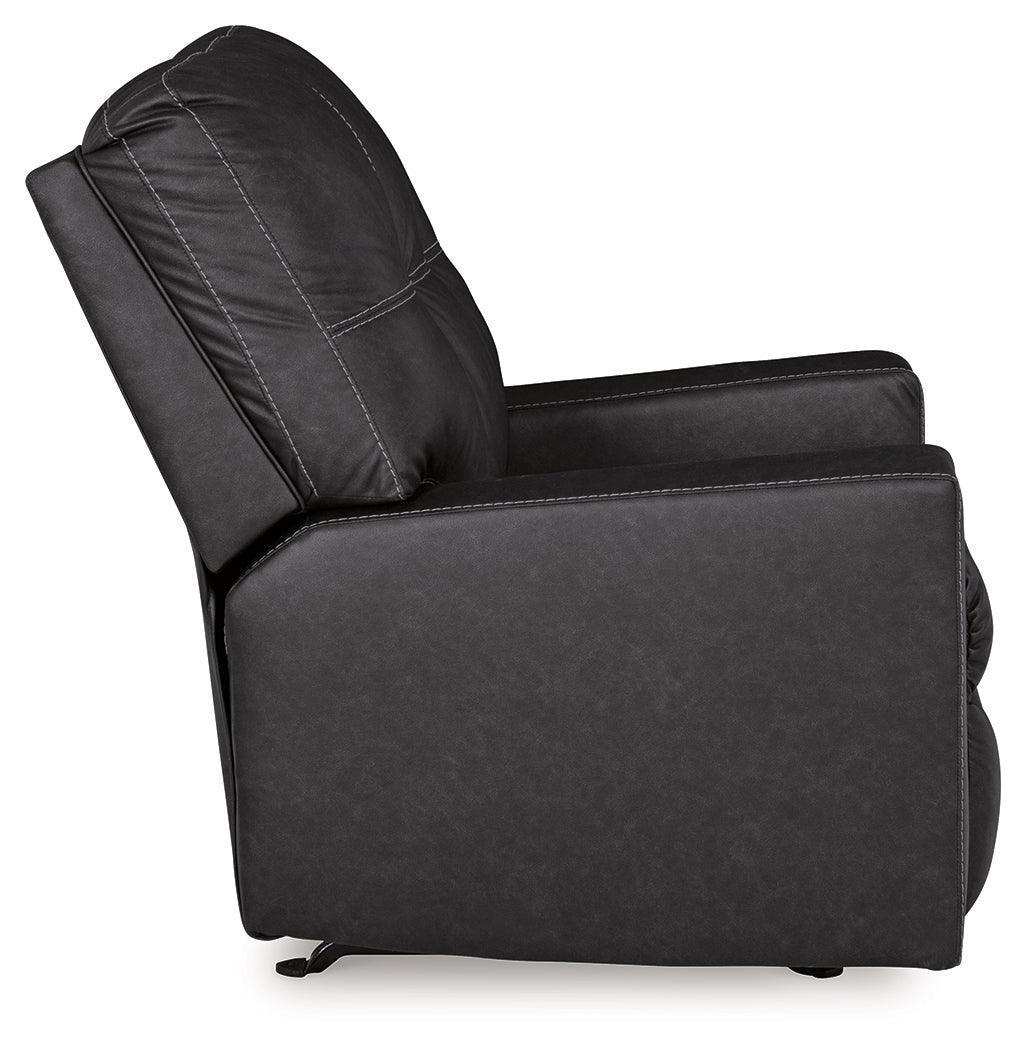 Barlin Mills Carbon Faux Leather Recliner