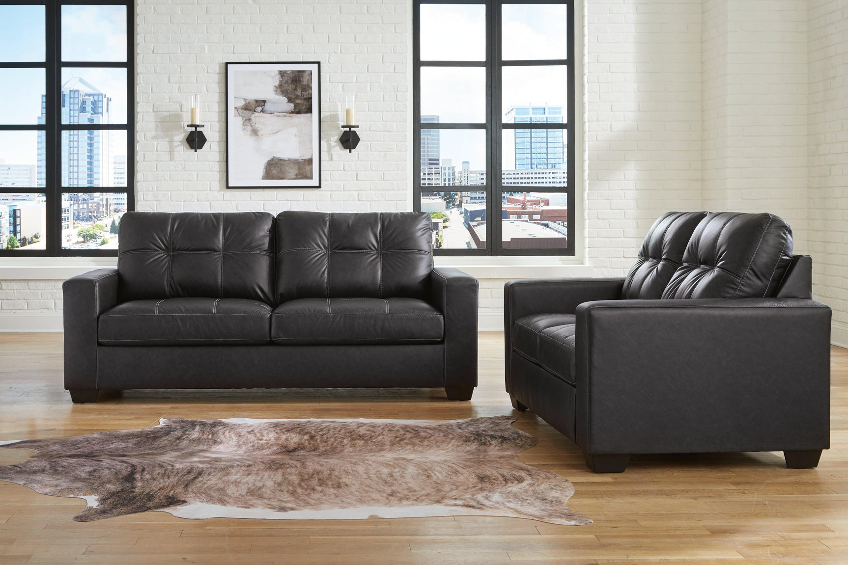 Barlin Carbon Mills Sofa and Loveseat