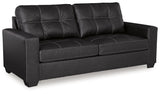 Barlin Mills Carbon Faux Leather Sofa