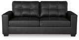 Barlin Mills Carbon Faux Leather Sofa